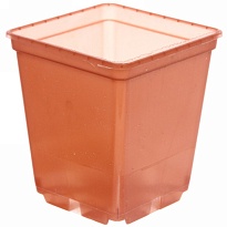 Горшок для рассады 0,25л 7*7*8см квадратный терракотовый