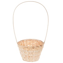 Корзина (бамбук) d13*h9,5*hh28см круг натуральный