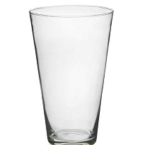 Ваза из стекла Коническая d18.5*h29см большая