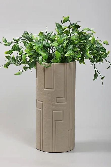 Ваза декоративная h31см керамика бежевый