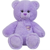 Мягкая игрушка KULT Медведь h65см сиреневый 