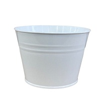 Вазон металл 3л без ручек белый