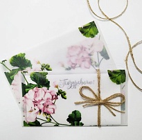 Конверт для денег люкс "Поздравляю!", 19*10см