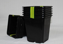 Набор горшков для рассады 6шт*0,5л черный