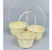 Корзина (бамбук) d21*h10*hh36см круг медовый