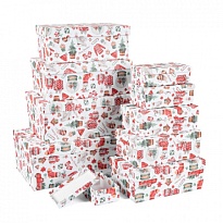 Коробка НГ 33*20*13см Новогодняя упаковка
