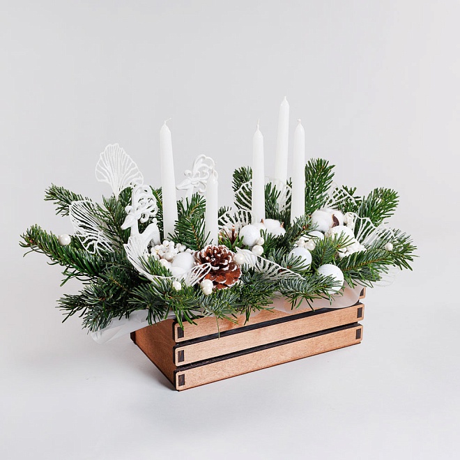 Композиция новогодняя "Снегопад"