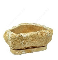 Горшок Арарат d20*17 h8см 0,75л с поддоном светло-песчанный