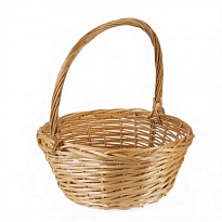 Корзина (ива) d40*h20*hh50см круг натуральный