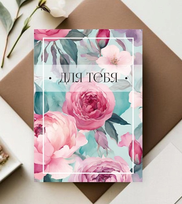 Открытка Для тебя! 7*10см 5шт