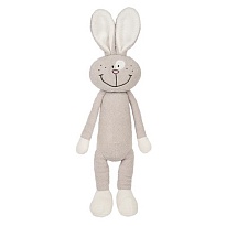 Мягкая игрушка Зайка, h33см, серый