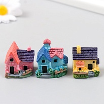 Фигурка для флорариума Загородный дом микс 3,2*2,5*3,5см полистоун