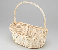 Корзина (ива) d39*h17*hh34см овал натуральный