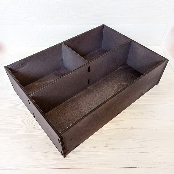 Ящик декоративный 3 в 1 35*25*9,6см палисандр