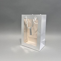 Пакет для цветов  Окно 30*20*15см белый