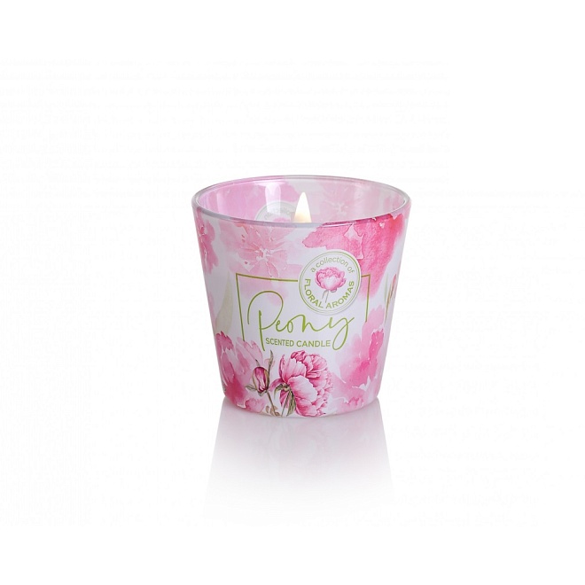 Свеча в стакане Bartek, 115г. аромат Пион