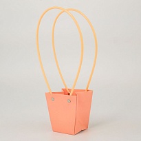 Пакет для цветов 6,5*9*10см персиковый