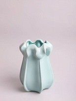 Ваза декоративная d8*h20см керамика голубой