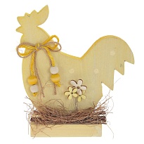 Декор Петушок h18см желтый