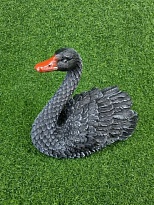 Лебедь средний h37см черный