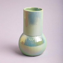 Ваза декоративная d13*h20.5см керамика перламутр зеленый