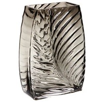 Ваза из стекла GREY GLASS 15*6 h21см серый