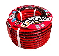 Шланг поливочный 25м 1/2" Finland ПВХ 3-слойный красный/черный