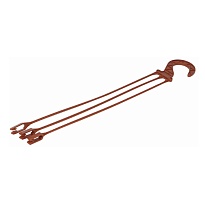 Усы универсальные 45см шоколадный