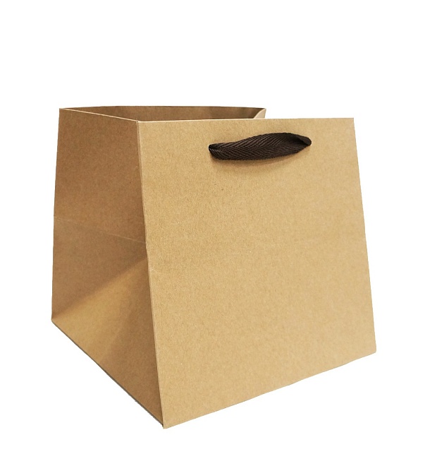 Пакет подарочный крафт 30*30*30см 