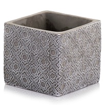 Кашпо квадрат Polnix Rustic d14*14 h13см бетон