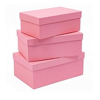 Коробка подарочная Прямоугольник 21,5*12,5 *8,5см розовый