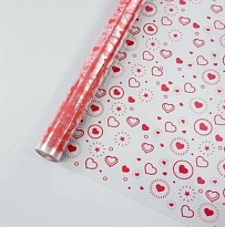 Пленка прозрачная 60см 400г Солана красный