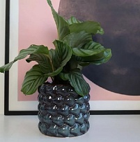 Кашпо Polnix Vintage d14 h13см керамика синий