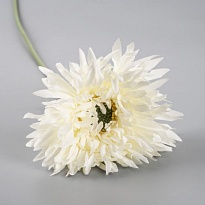 Хризантема одиночная искусственная  h43см белый 