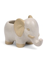 Кашпо Слоник d10 h9см керамика белый