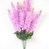Сирень в букете, искусственный, h75см, сиреневый