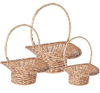 Корзина (ива) d44*36*h20* h18*hh47см круг натуральный