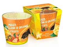 Свеча в стакане Bartek, 115г аромат Тропический твист