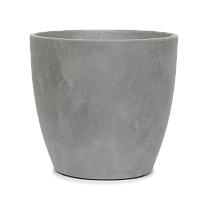Кашпо Бутон Замша d44см 40л бетон серый 
