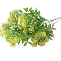 Зелень, букет искусственный, 5 веток, h33см, желтый