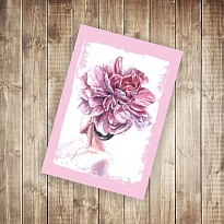 Открытка Девушка  9,5*14см