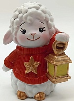 Фигурка декоративная Овечка 8см 