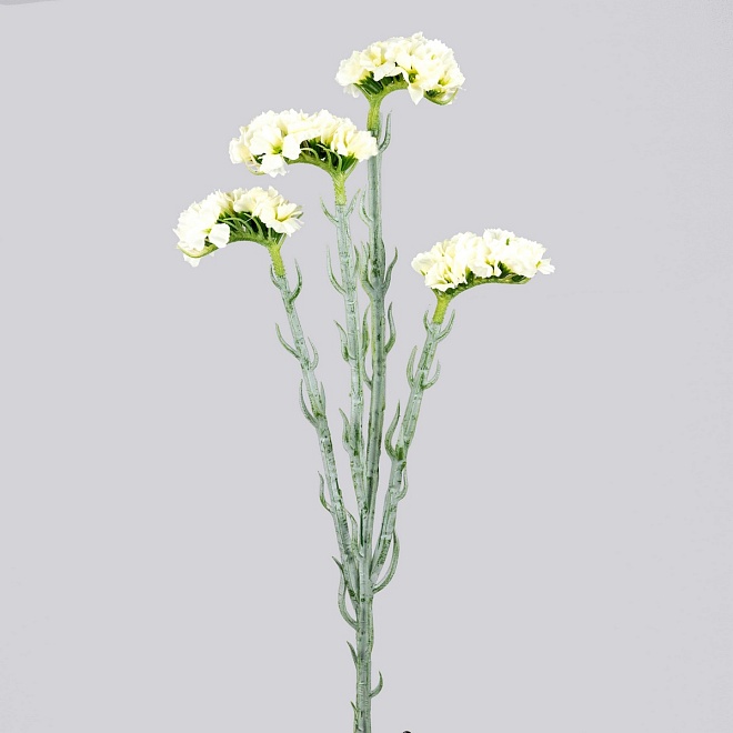 Статица одиночная искусственная 4 ветки h64см белый