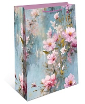 Пакет подарочный 18*23*10см Цветы