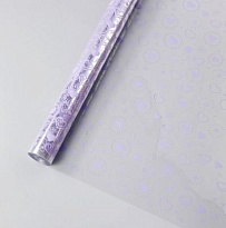 Пленка прозрачная 60см 400г Солана бледно-фиолетовый 
