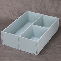 Ящик декоративный 3 в 1 35*25*9,6см, дымка