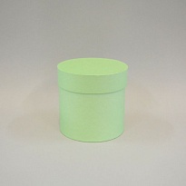 Коробка шляпная с крышкой d15*h15см светло-зеленый