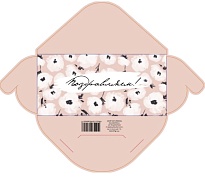 Конверт для денег сборный "Поздравляем", 8*17см, 5шт