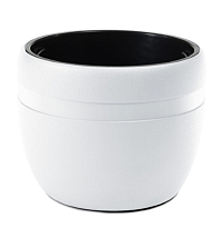 Кашпо Lamela КОМА классик d40 h32см 22л с вкладкой пластик белый