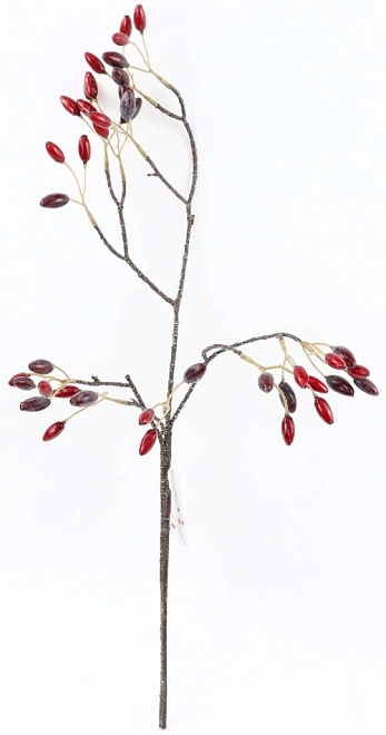 Ветка искусственная с ягодами h60см 